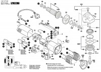 Bosch 0 601 377 541 GWS 850 C Angle Grinder 110 V / GB Spare Parts GWS850C